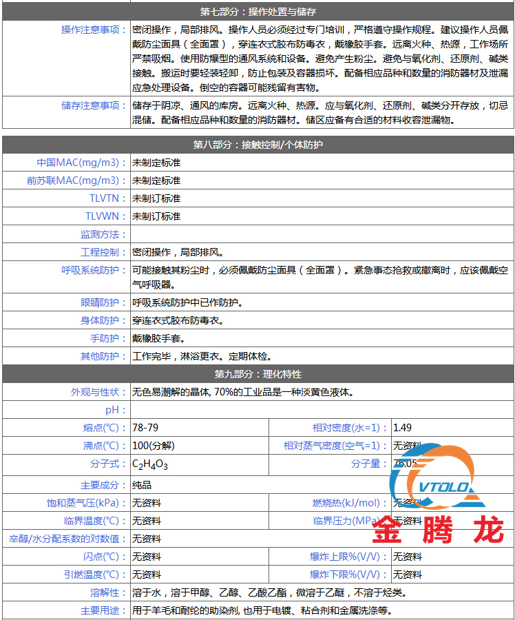 乙醇酸安全技術(shù)說明書(圖2)